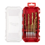 Набір свердел по металу Milwaukee RedHEX HSS-G TiN 10pcs. (4932493865)
