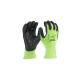 Набір рукавиць сигнальних Milwaukee Hi-Vis з захистом від порізів 1 рівня 8/M 12пар (4932492914)