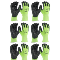 Набір рукавиць сигнальних Milwaukee Hi-Vis з захистом від порізів 1 рівня 7/S 12пар (4932492913)