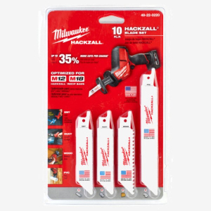 Набір полотен для шабельної пилки Milwaukee HACKZALL 10pcs. (49220220)