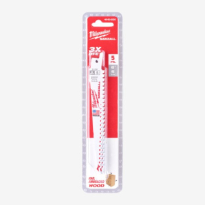 Полотно для шабельної пилки Milwaukee Sawzall THIN KERF по дереву з цвяхами 150мм 5pcs. (48005035)