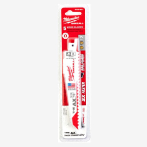 Полотно для шабельної пилки Milwaukee Sawzall THE AX по дереву з цвяхами 150мм 5pcs. (48005021)