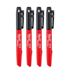Маркер Milwaukee InkZAll тонкий чорний 4pcs. (4932480551)