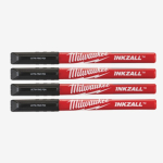 Маркер Milwaukee Fine Tip InkZAll ультра-тонкий чорний 4pcs. (48223164)