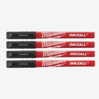 Маркер Milwaukee Fine Tip InkZAll ультра-тонкий чорний 4pcs. (48223164)