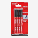 Маркер Milwaukee Fine Tip InkZAll ультра-тонкий чорний 4pcs. (48223164)