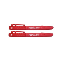 Маркер Milwaukee InkZAll тонкий червоний 2pcs. (48223170)