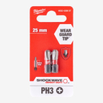Біта Milwaukee Shockwave PH3 25мм 2pcs. (4932430857)