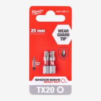 Біта Milwaukee Shockwave TX20 25мм 2pcs. (4932430874)