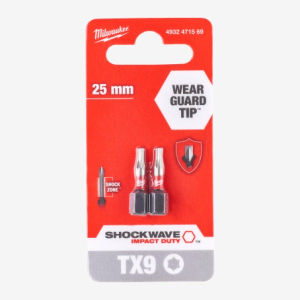 Бита Milwaukee Shockwave TX9 25мм 2шт (4932471569)
