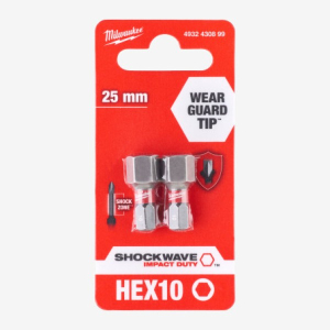 Біта Milwaukee Shockwave Hex10 25мм 2pcs. (4932430899)