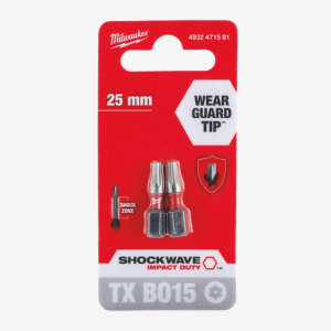Біта Milwaukee Shockwave TX BO15 25мм 2pcs. (4932471581)