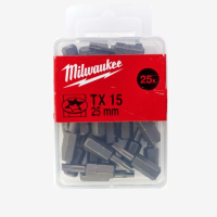 Биты Milwaukee TX15 25мм 25шт (4932399595)