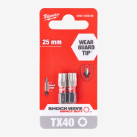 Біта Milwaukee Shockwave TX40 25мм 2pcs. (4932430888)