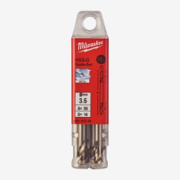 Сверло по металлу HSS-G Milwaukee DIN1412 3.5мм двустороннее 10 шт. (4932352226)
