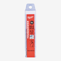Свердло по металу THUNDERWEB HSS-G Milwaukee DIN338 4.3х80мм 10pcs. (4932459848)