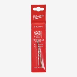 Свердло по металу HSS-Co Milwaukee DIN338 4.2мм (4932363260)