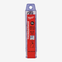 Свердло по металу THUNDERWEB HSS-G Milwaukee DIN338 6.0x93мм 10pcs. (4932352390)