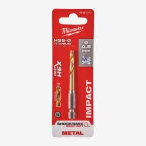 Свердло по металу RedHEX HSS-G TiN Milwaukee 4.8мм (48894711)