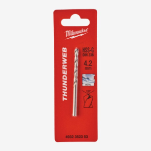 Свердло по металу THUNDERWEB HSS-G Milwaukee DIN338 4.2x75мм (4932352353)
