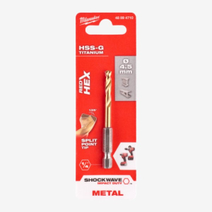 Свердло по металу RedHEX HSS-G TiN Milwaukee 4.5мм (48894710)