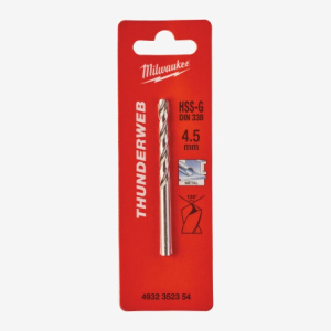 Свердло по металу THUNDERWEB HSS-G Milwaukee DIN338 4.5x80мм (4932352354)