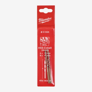 Свердло по металу HSS-Co Milwaukee DIN338 4.0мм 2pcs. (4932363258)