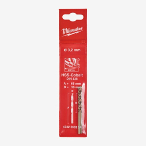 Свердло по металу HSS-Co Milwaukee DIN338 3.2мм 2pcs. (4932363254)
