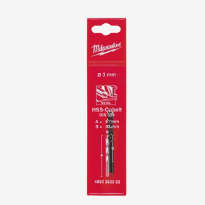 Свердло по металу HSS-Co Milwaukee DIN338 3.0мм 2pcs. (4932363253)