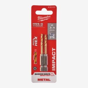 Свердло по металу RedHEX HSS-G TiN Milwaukee 3.5мм 2pcs. (48894707)