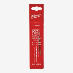 Свердло по металу HSS-Co Milwaukee DIN338 2.0мм 2pcs. (4932363250)