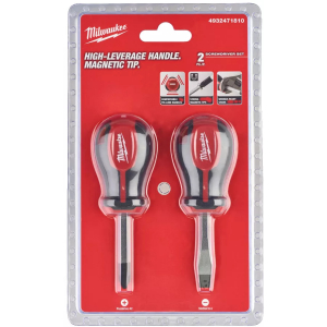 Набор коротких магнитных отверток Milwaukee 2pcs. (4932471810)
