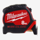 Рулетка метрическая MILWAUKEE WIDE BLADE, 8м (33мм)