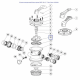 Клапан поворотний крана Emaux MPV-03 1.5" Valve Rotor 1021001