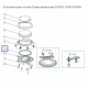Уплотнительное кольцо Emaux прожектора LED/UL-P100 2021004