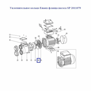 Кільце ущільнювача Emaux фланця насоса SP 2011079