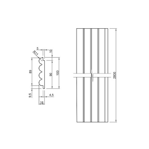 LB2200-А Класик (Початок до стінової панелі) 248 - Тик