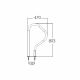 Поручень для бассейна Emaux ARB-F, AISI-316