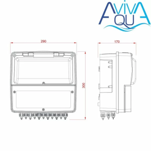 Станция контроля качества воды Aquaviva K800 Kontrol pH-Rx-Cl-t°
