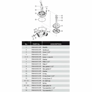 Кран шестиходовий Hayward HCV275E VK6 63.B (2", бічне підключення)