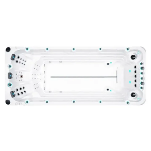 Плавательный SPA бассейн Passion Spas Activity 2 Deep (549x226x152 см), Серебристо-белый