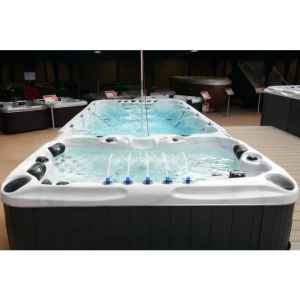 Плавательный SPA бассейн Passion Spas Fitness 1 Deep (400x228x152 см), Серебристо-белый
