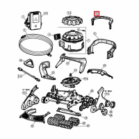 Циклонна ручка пилососа Hayward AquaVac 600/650, в зборі, чорна (RCX361300236)