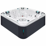 Гидромассажный бассейн Passion Spas Delight (213х213х91 см), Серебристо-белый