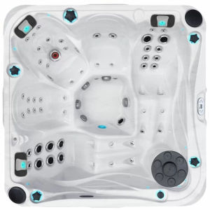 Гідромасажний басейн Passion Spas Delight (213х213х91 см), Сріблясто-білий