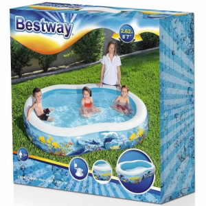 Детский надувной бассейн Bestway 54118 (262x157x46 см)