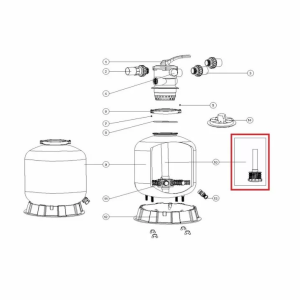 Дюзова коробка з трубою для Emaux T500