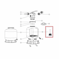 Дюзова коробка 89011603 у комплекті з трубою для Emaux P400