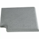 Угловой копинговый камень Aquazone Tuff 250x300x50-25 мм, серый (пористый)