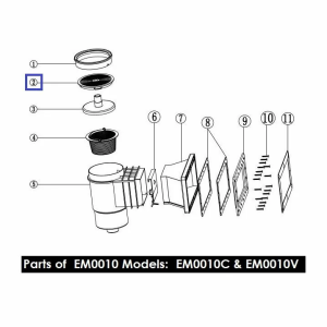 Крышка для скиммеров Emaux серии EM0010/0020 (01051040)